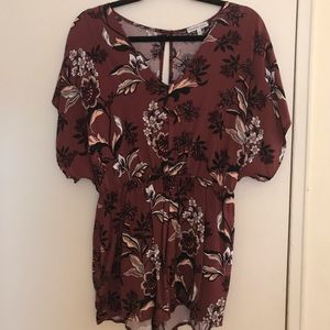 Charlotte Russe maroon romper